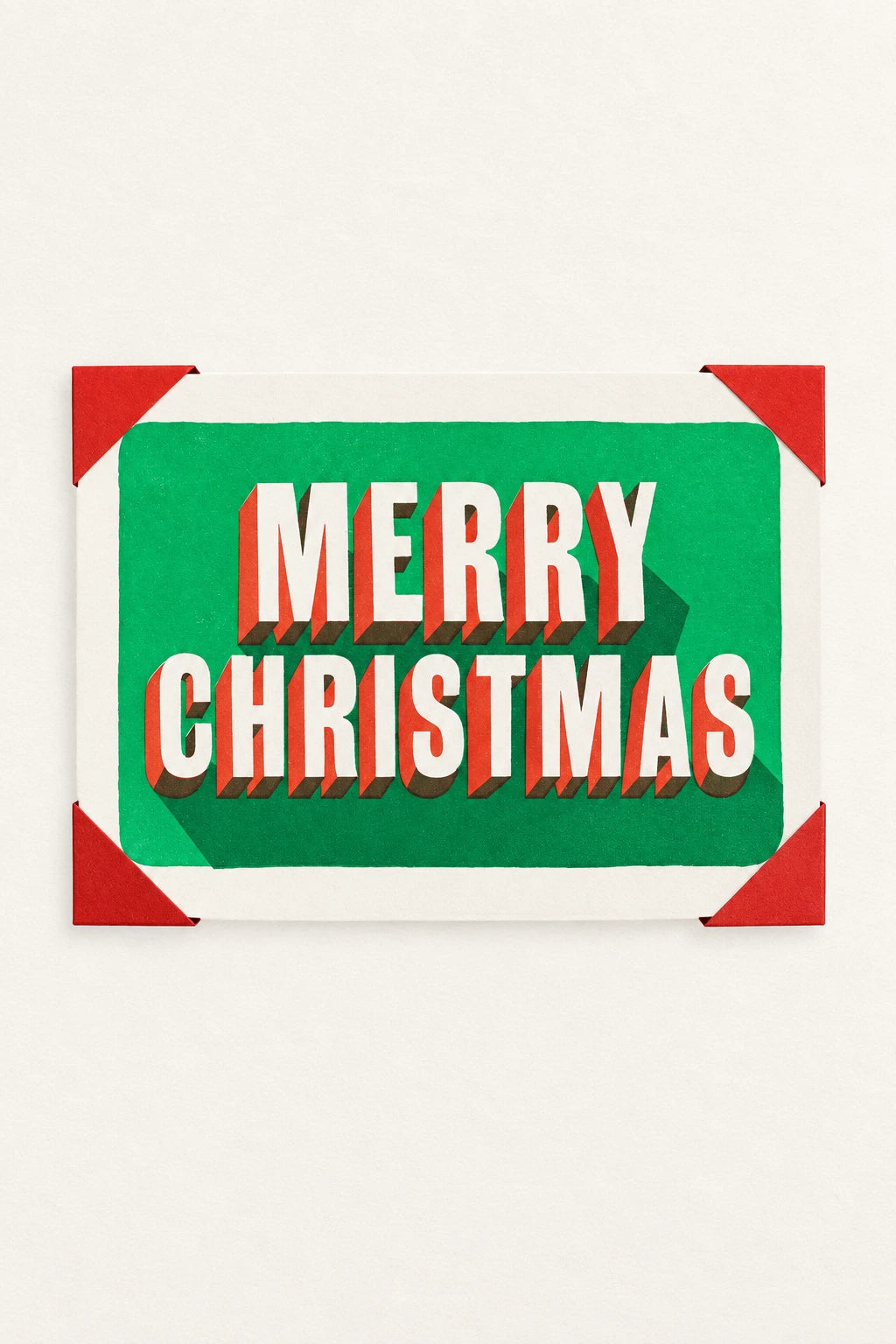 Merry Christmas Notelet Christmas Card