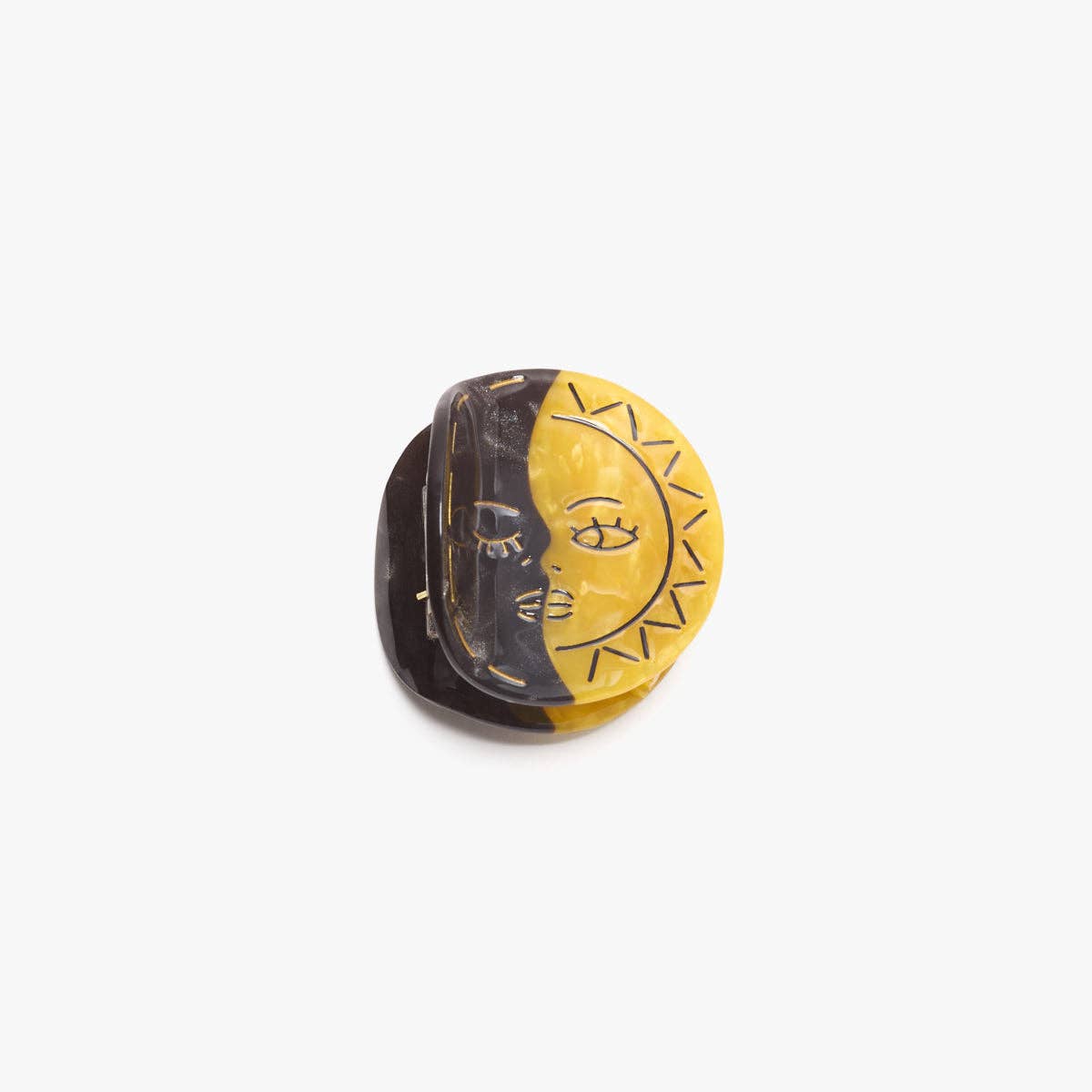 Eclipse Claw - Sun and Moon Celestial Acetate Hair Clip