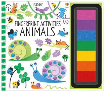 Fingerprint Activities Animals By Fiona Watt, Illustrated by Erica Harrison