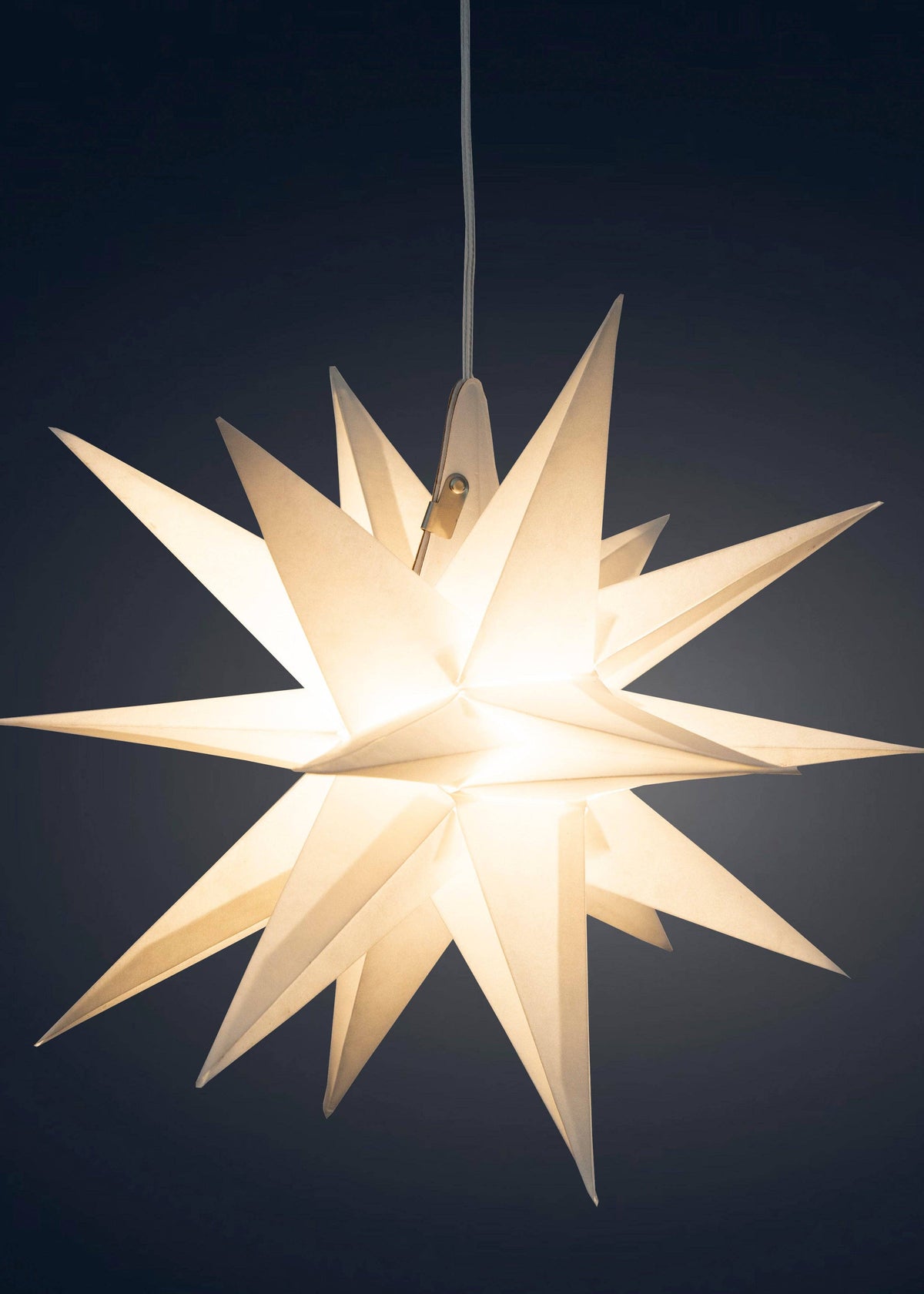 Moravian Star 12" White Paper Lantern Star
