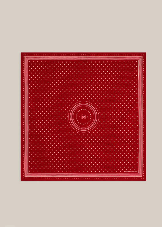 Allegra N'843 Moismont Scarf in Theater red laying flat.