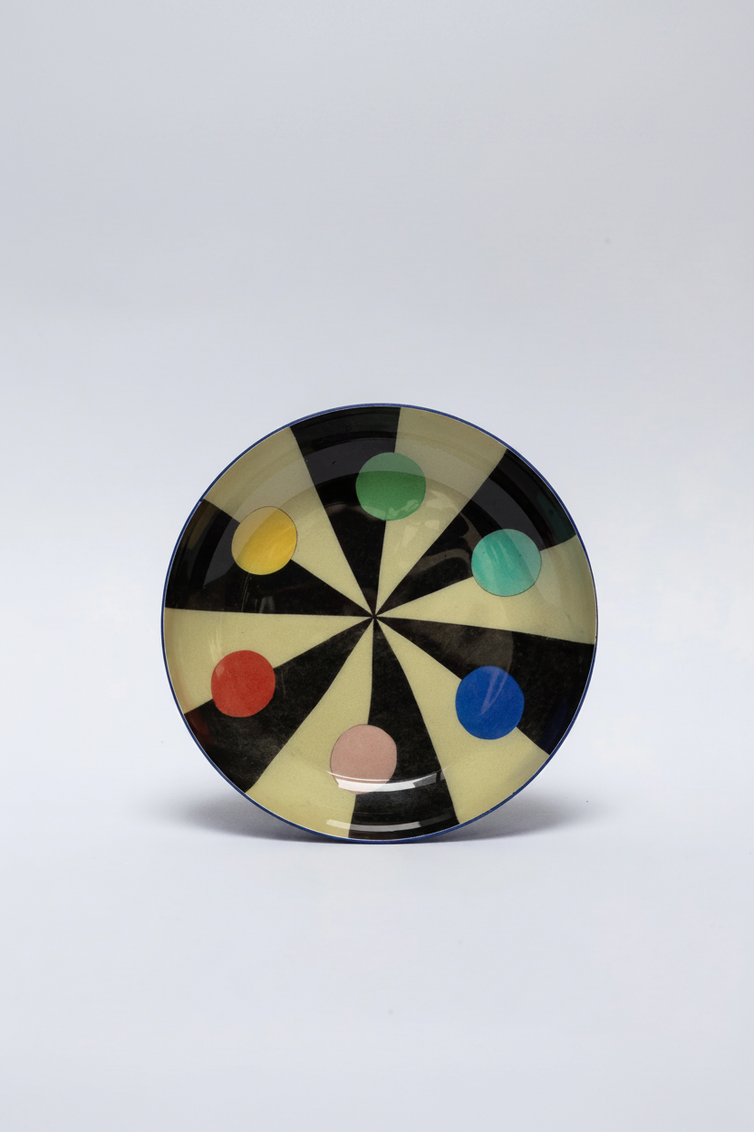 Benson’s Colour Hexagon Round Enamel Tray