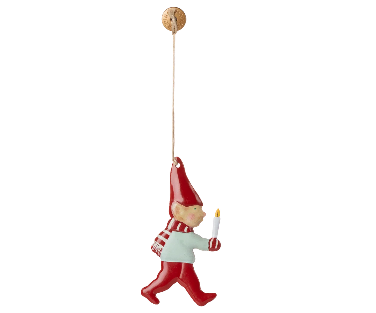 Metal Candle Light Pixy Ornament