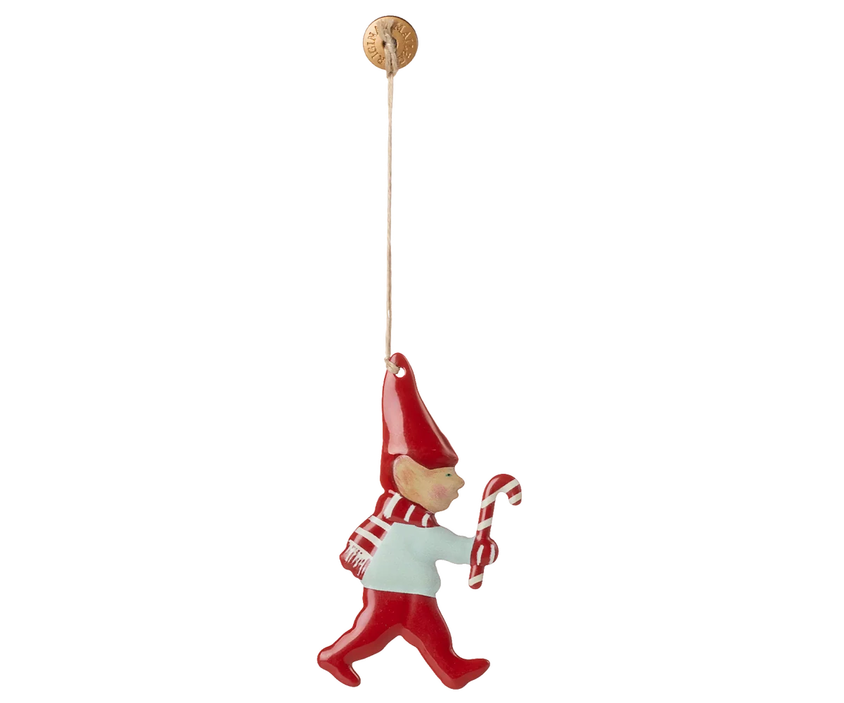 Metal Sugar Cane Pixy Ornament