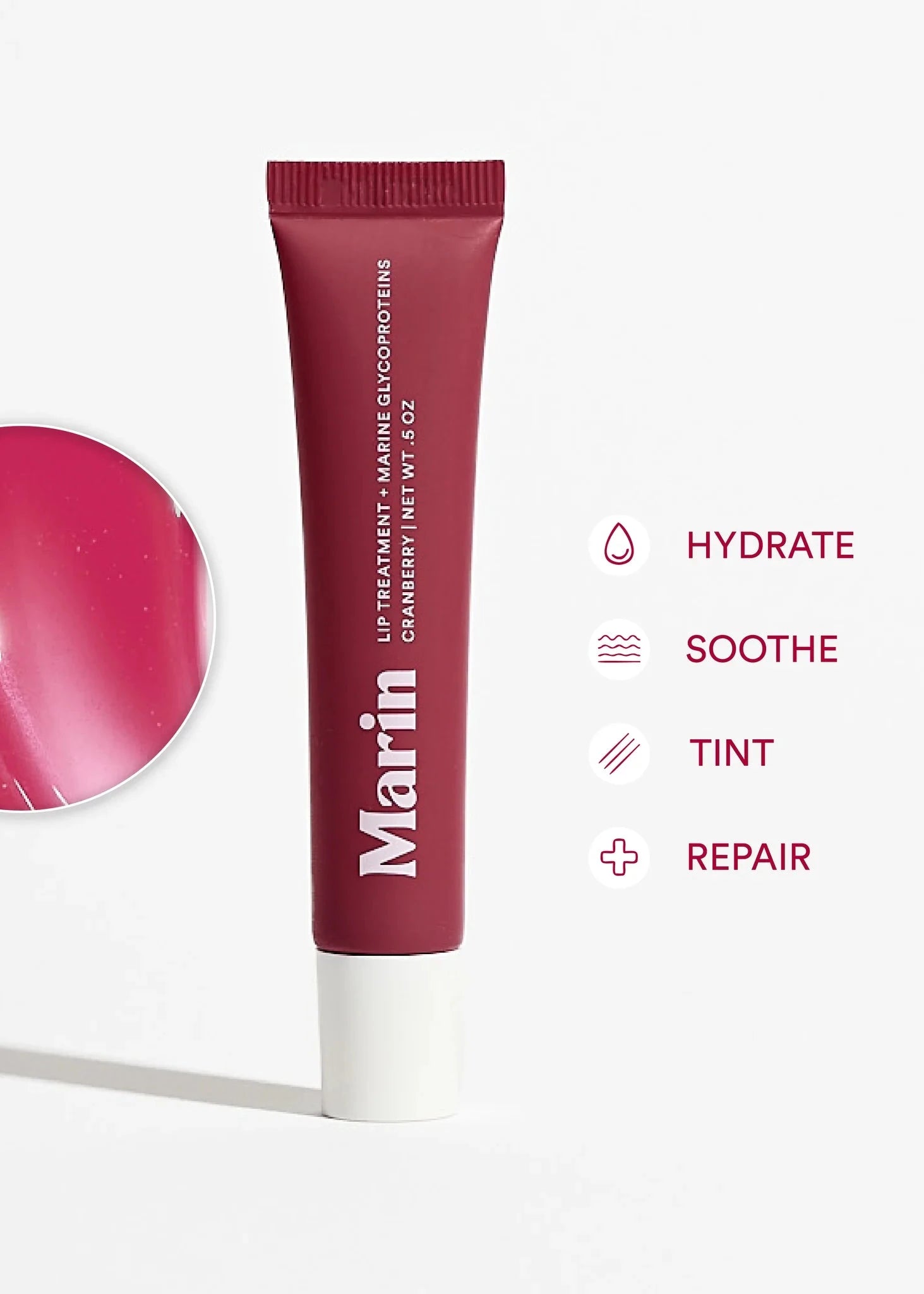 Marin Cranberry Tinted Lip Balm