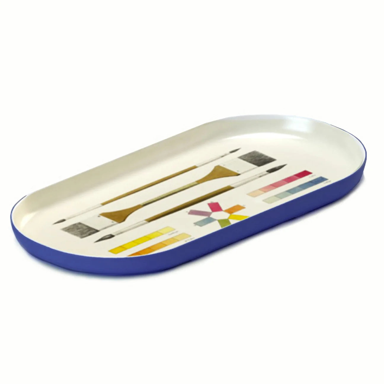 The Art of Colouring Oval Enamel Tray