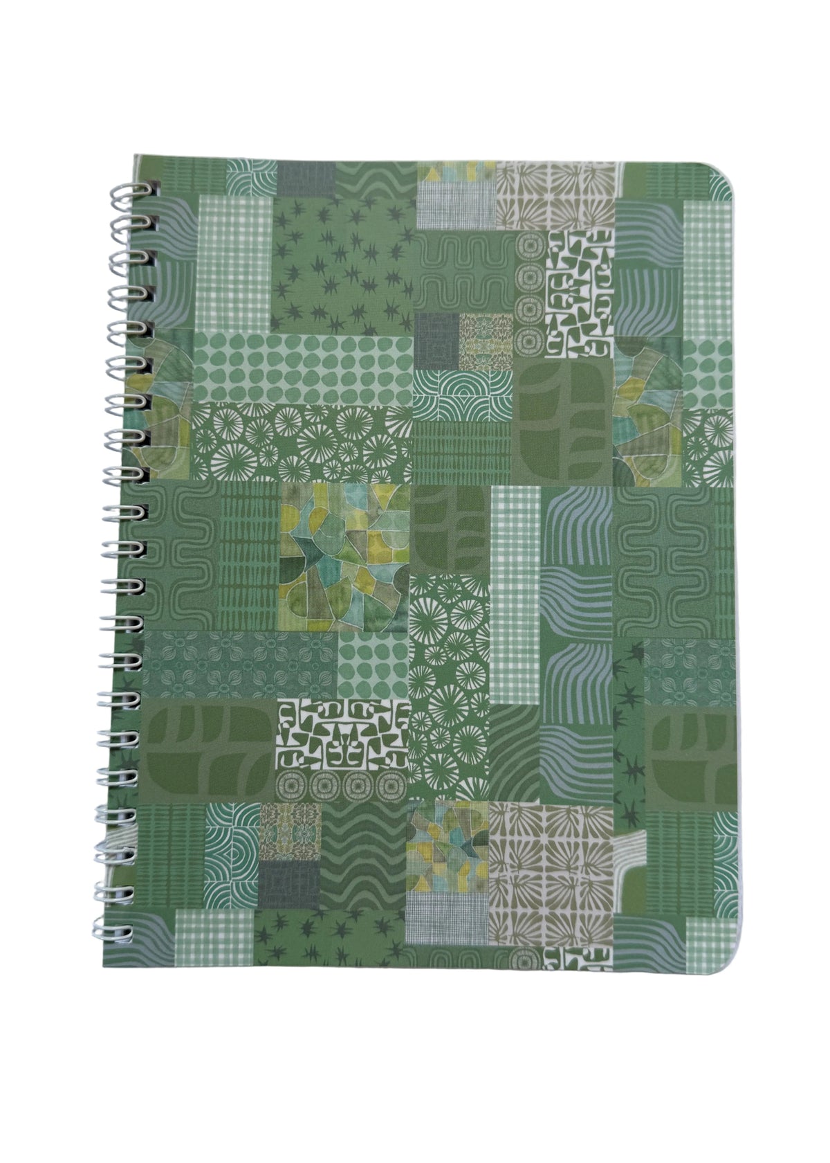 "Faded Green Collage" Notebook by Jennifer Judd-McGee