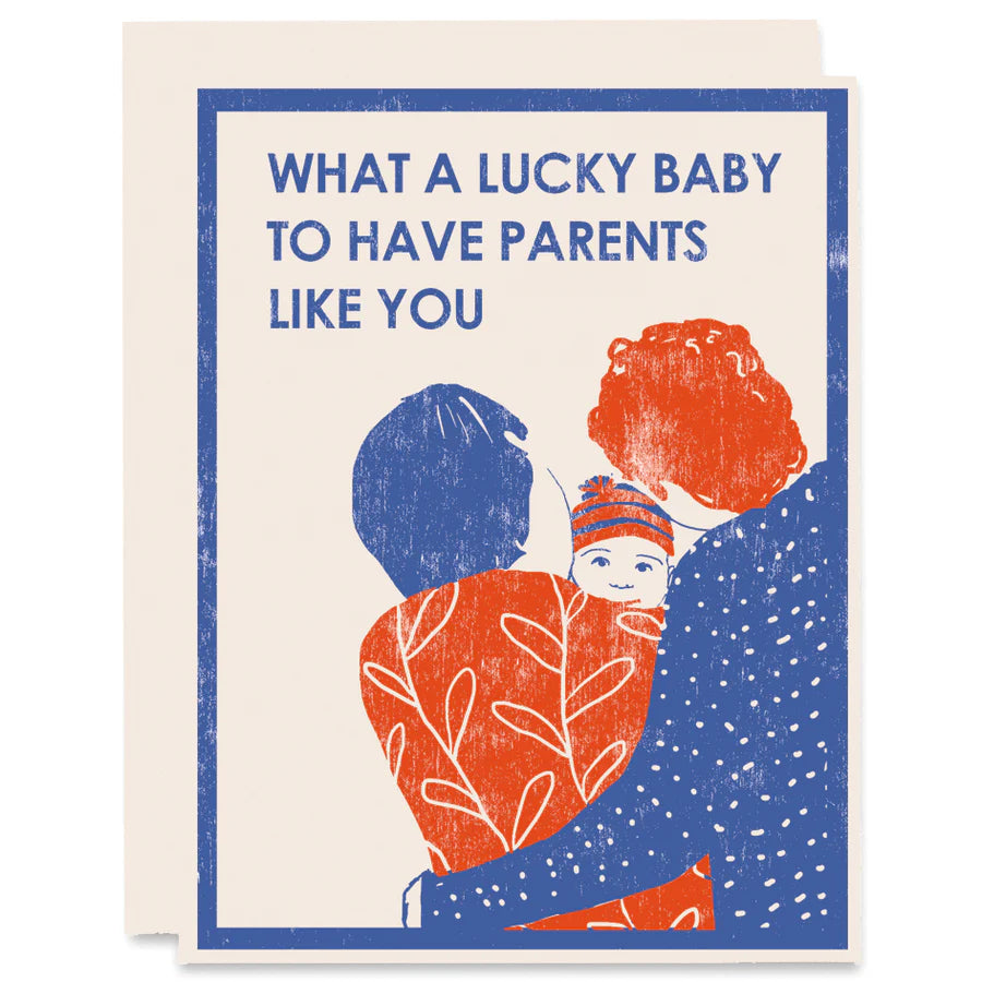 Lucky Baby Letterpress Card