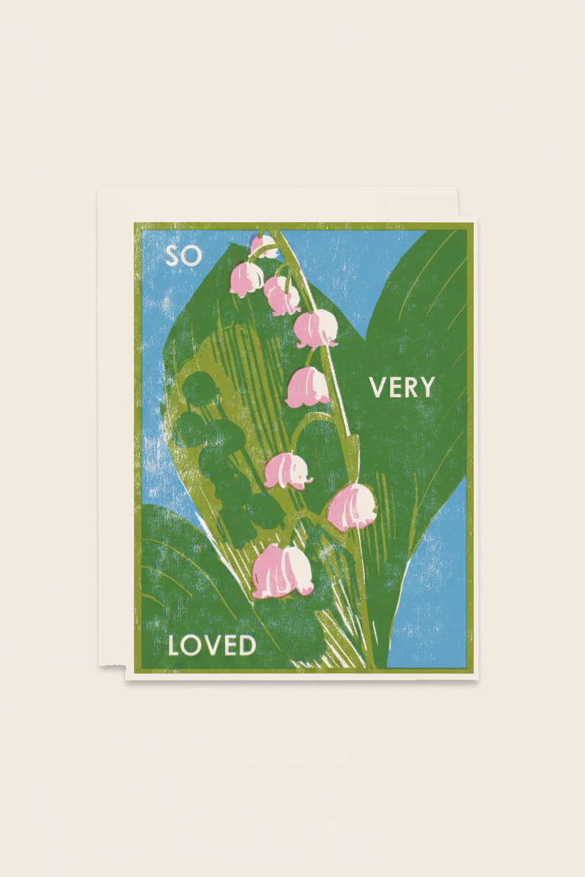 So Very Loved Letterpress Card