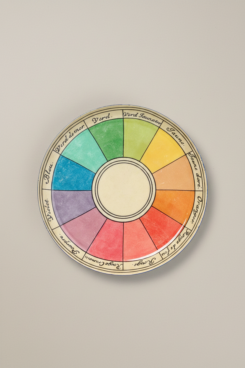 Cercle Chromatique Medium Round Enamel Tray