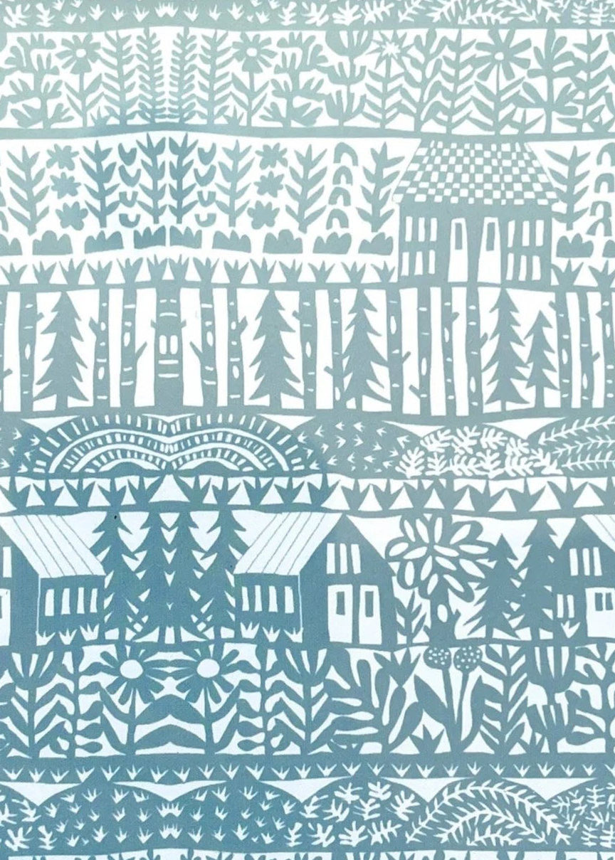 Turquoise Community Card Set of 8 by Jennifer Judd-McGee