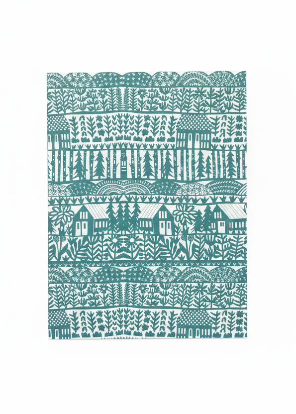 Turquoise Community Card Set of 8 by Jennifer Judd-McGee