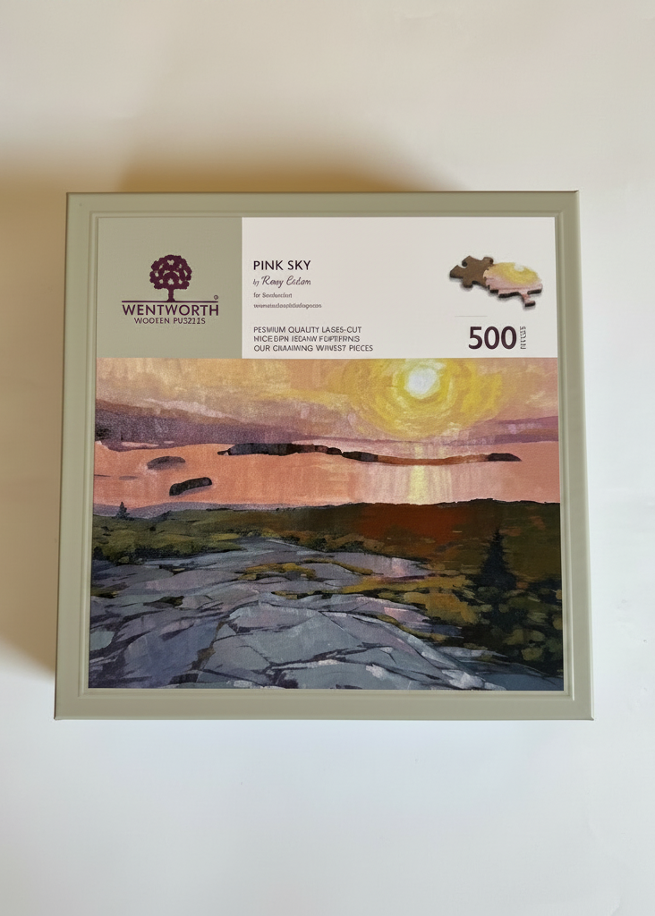 Pink Sky Wooden Puzzle