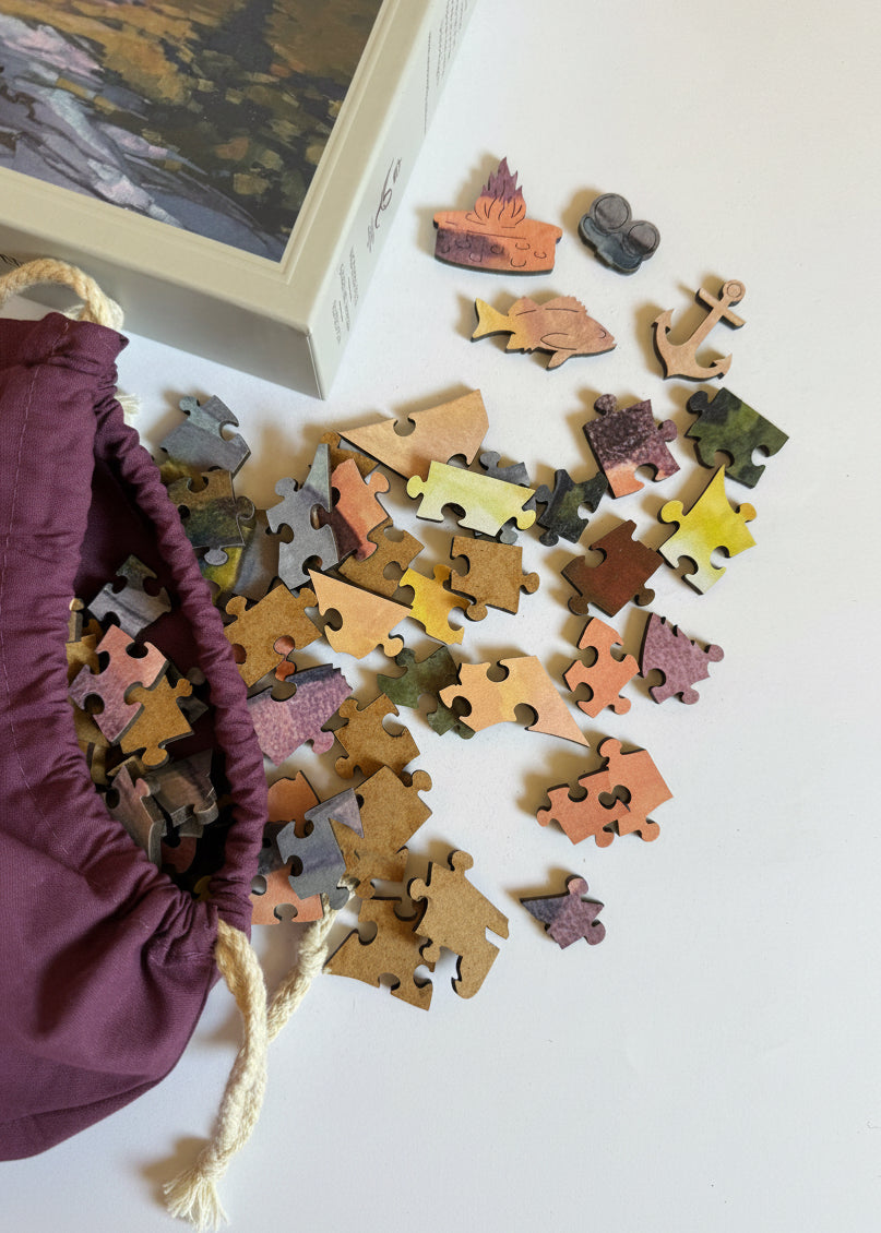 Pink Sky Wooden Puzzle