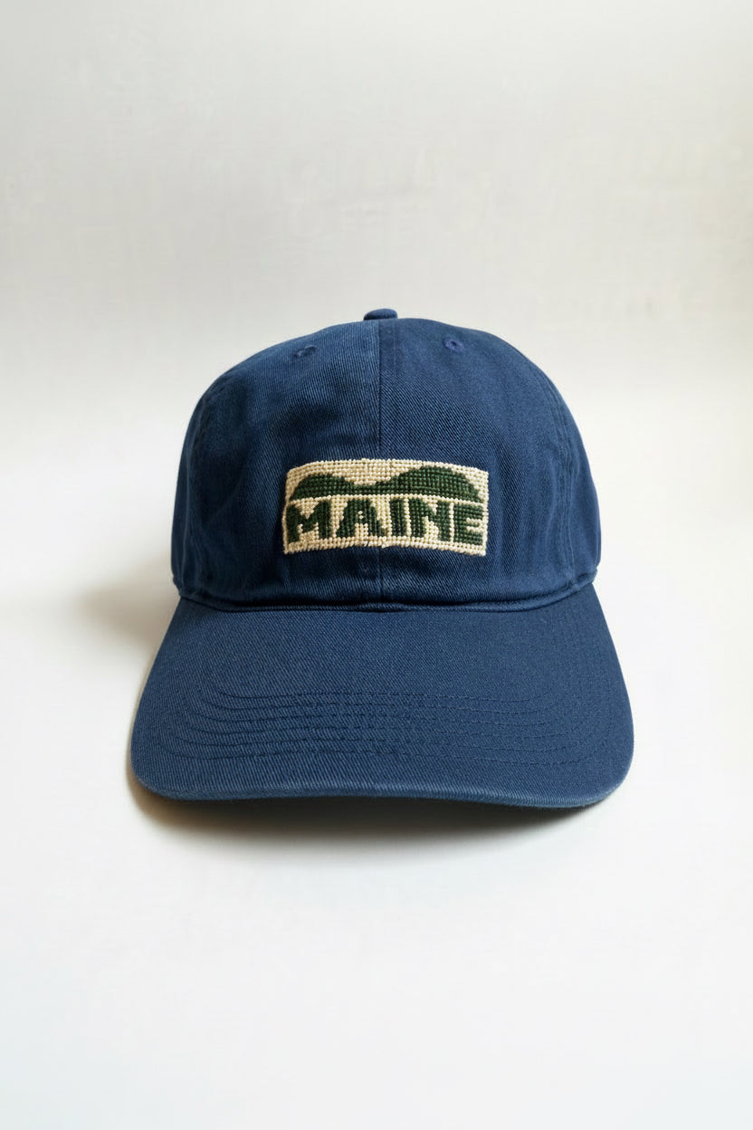 Needlepoint Maine Mountain Hat