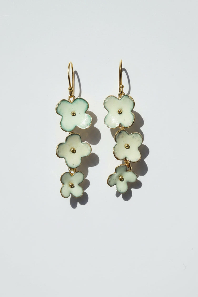 Graduated Flower Dangle Earring