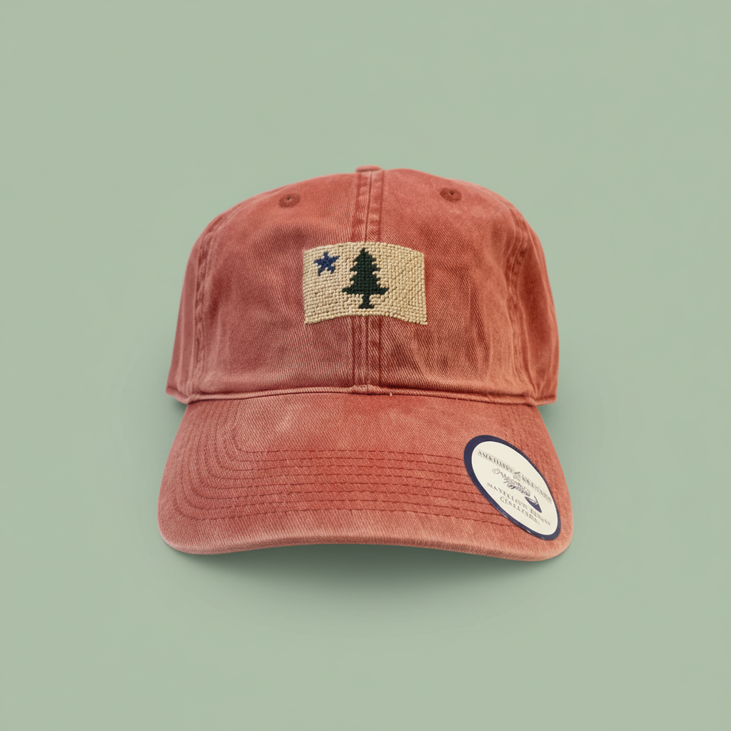 Original Maine Flag Needlepoint Hat