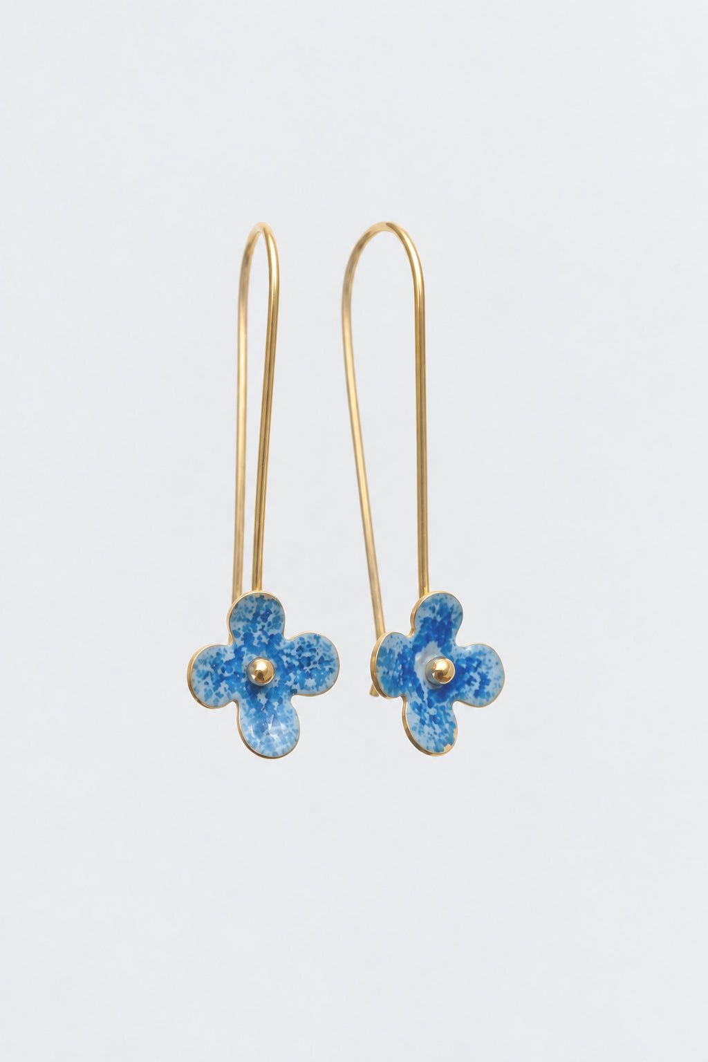 Small Flower on Stem Earrings