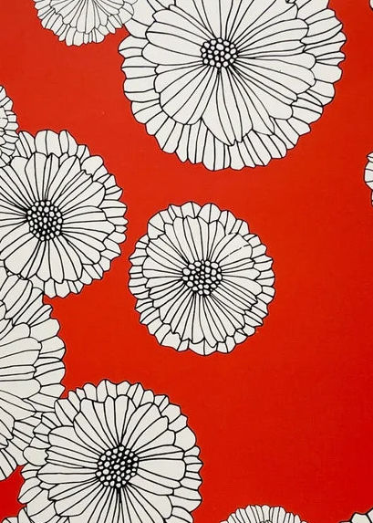 Salmon Flowers Notebook by Jennifer Judd-McGee
