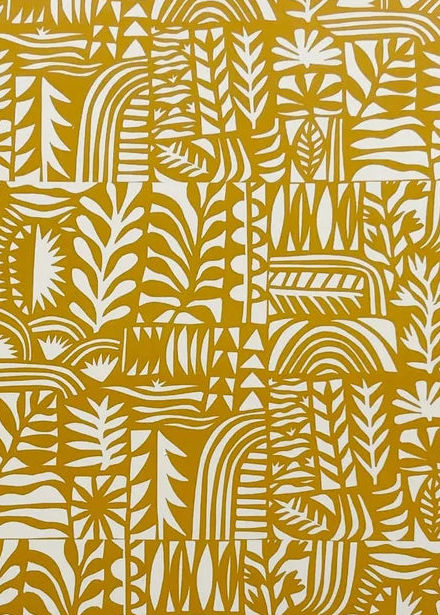 Yellow Papercut Notebook by Jennifer Judd-McGee
