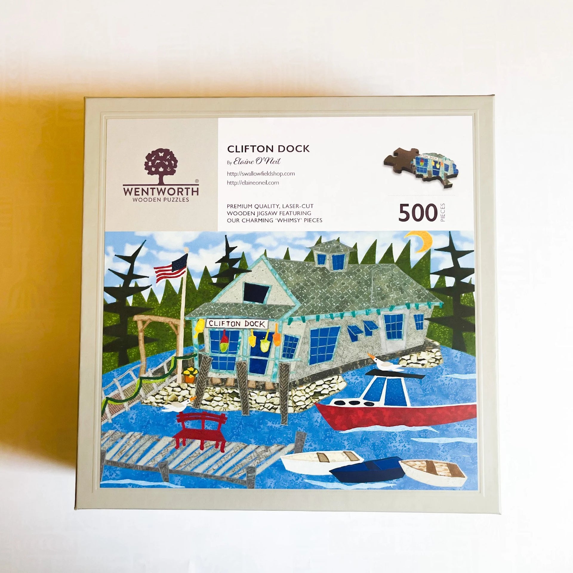 Clifton Dock by Elaine O’Neil Wooden Puzzle