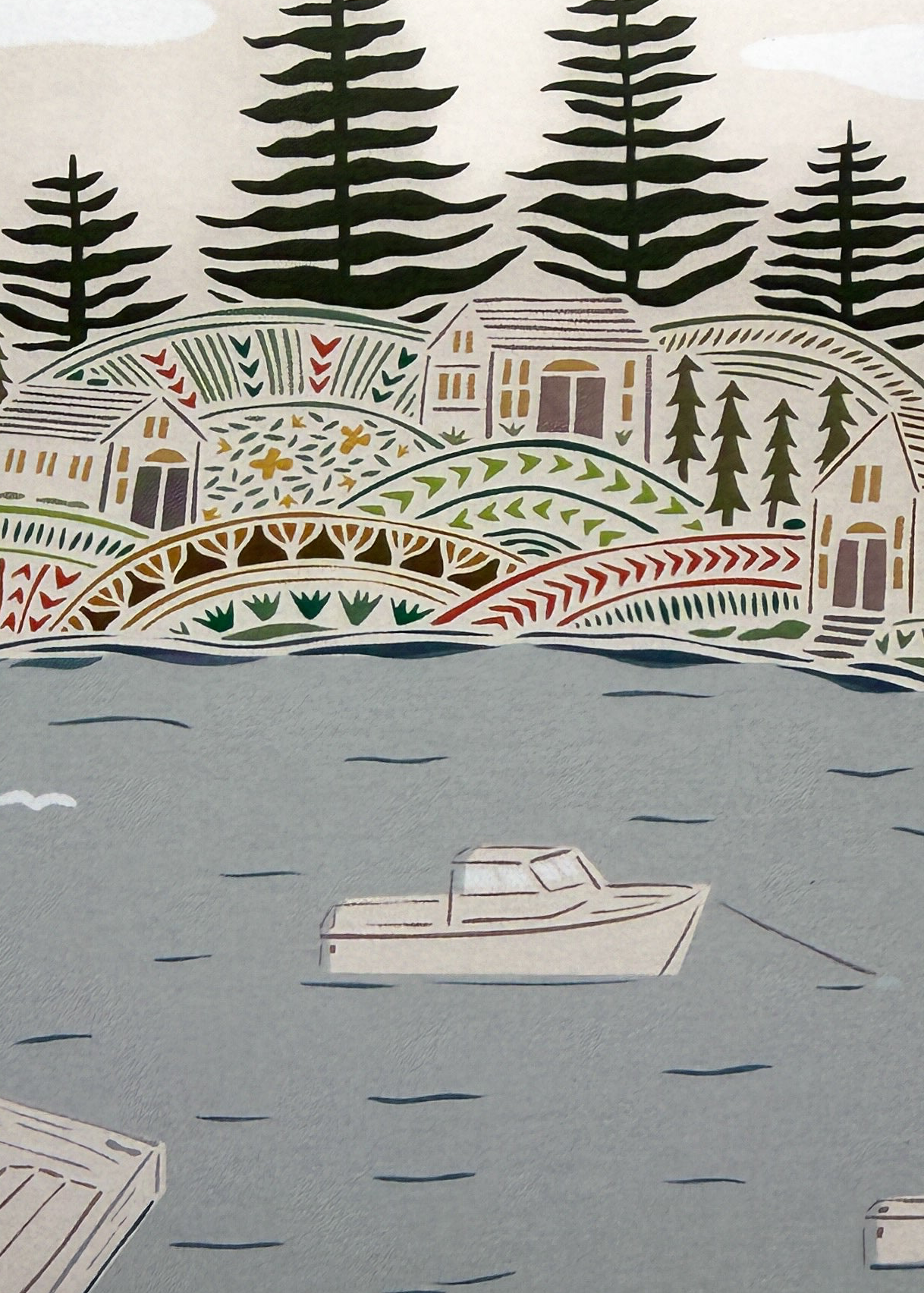 Autumn Harbor Notecard Set of 8 by Jennifer Judd-McGee