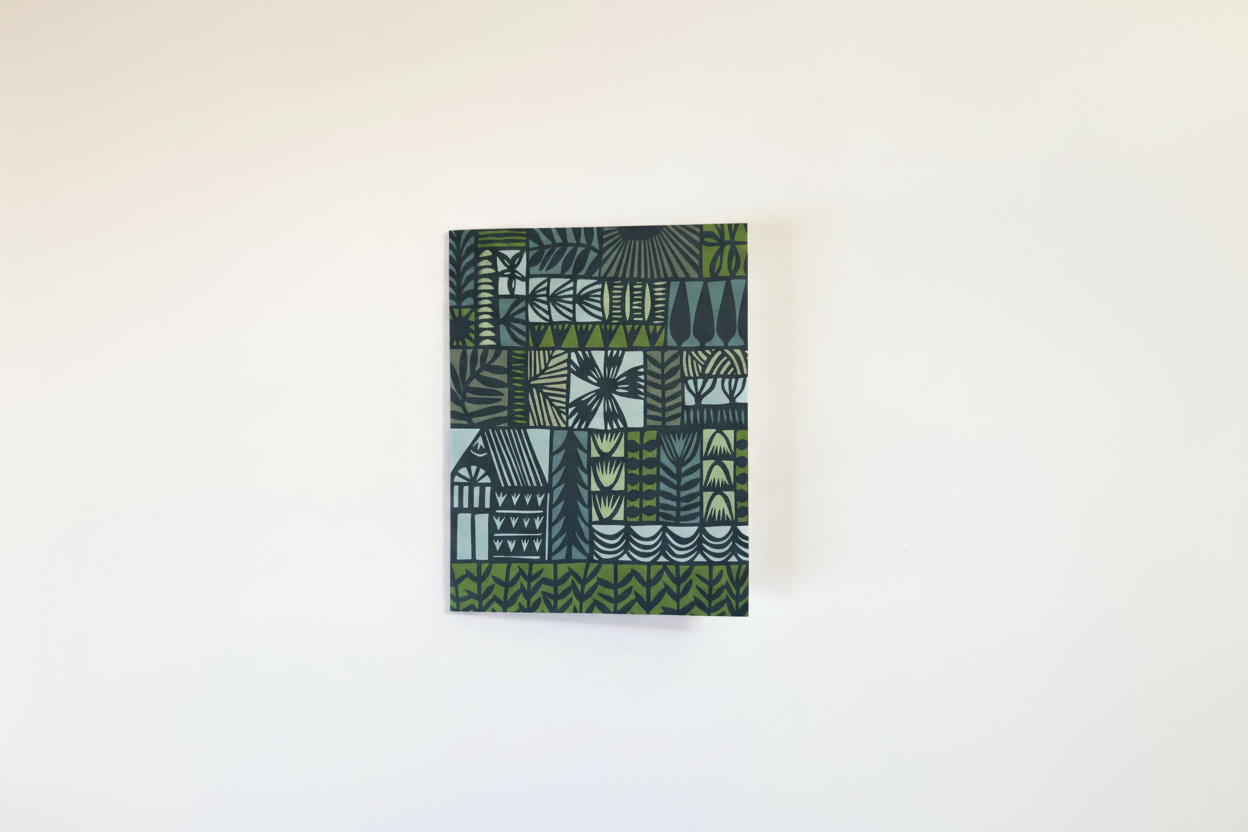 Garden Patchwork Notecard Set of 8 by Jennifer Judd-McGee