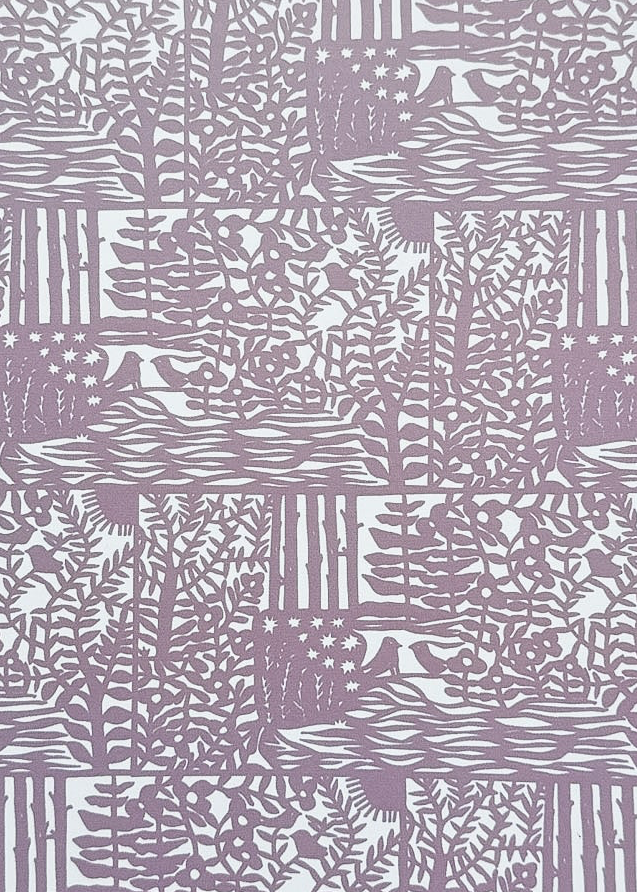 Secret Pool Mauve Patterned Notebook by Jennifer Judd-McGee