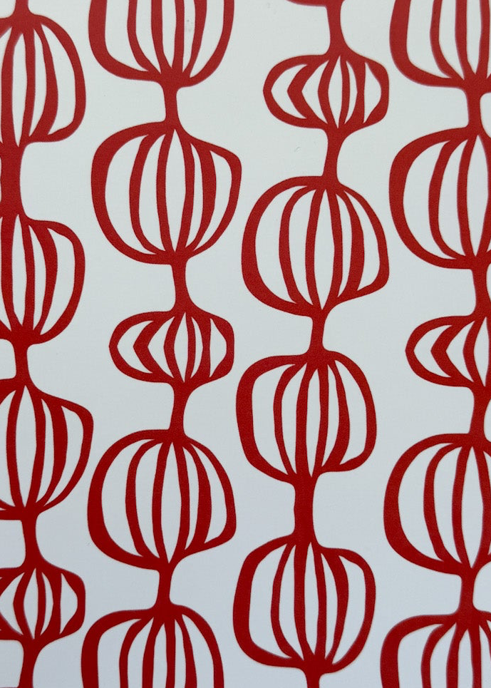 Red Pods Notebook by Jennifer Judd-McGee