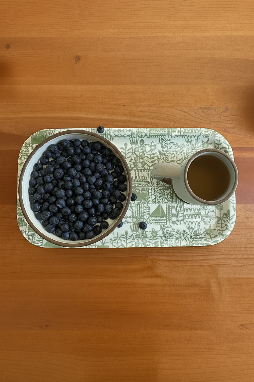Green Papercut Rectangular Wooden Tray by Jennifer Judd-McGee