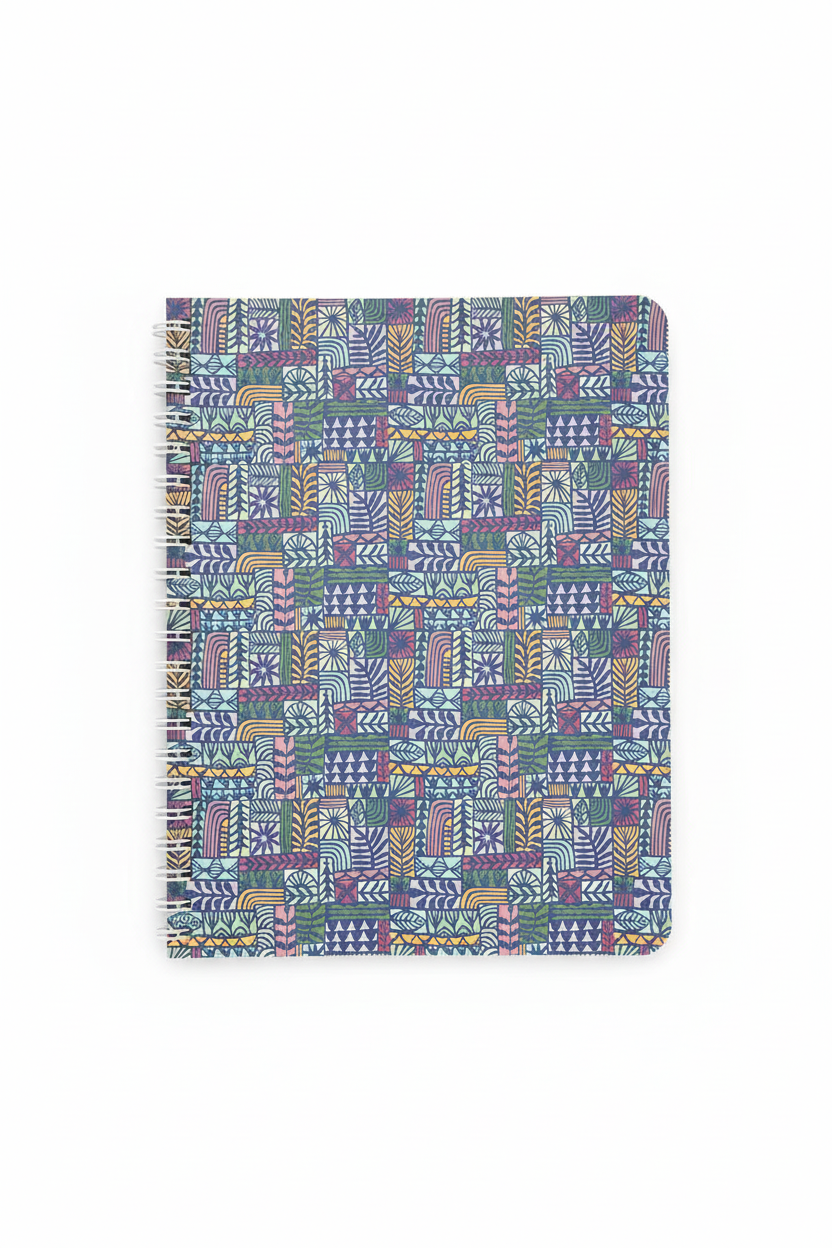 Faded Purple Papercut Patterned Notebook by Jennifer Judd-McGee
