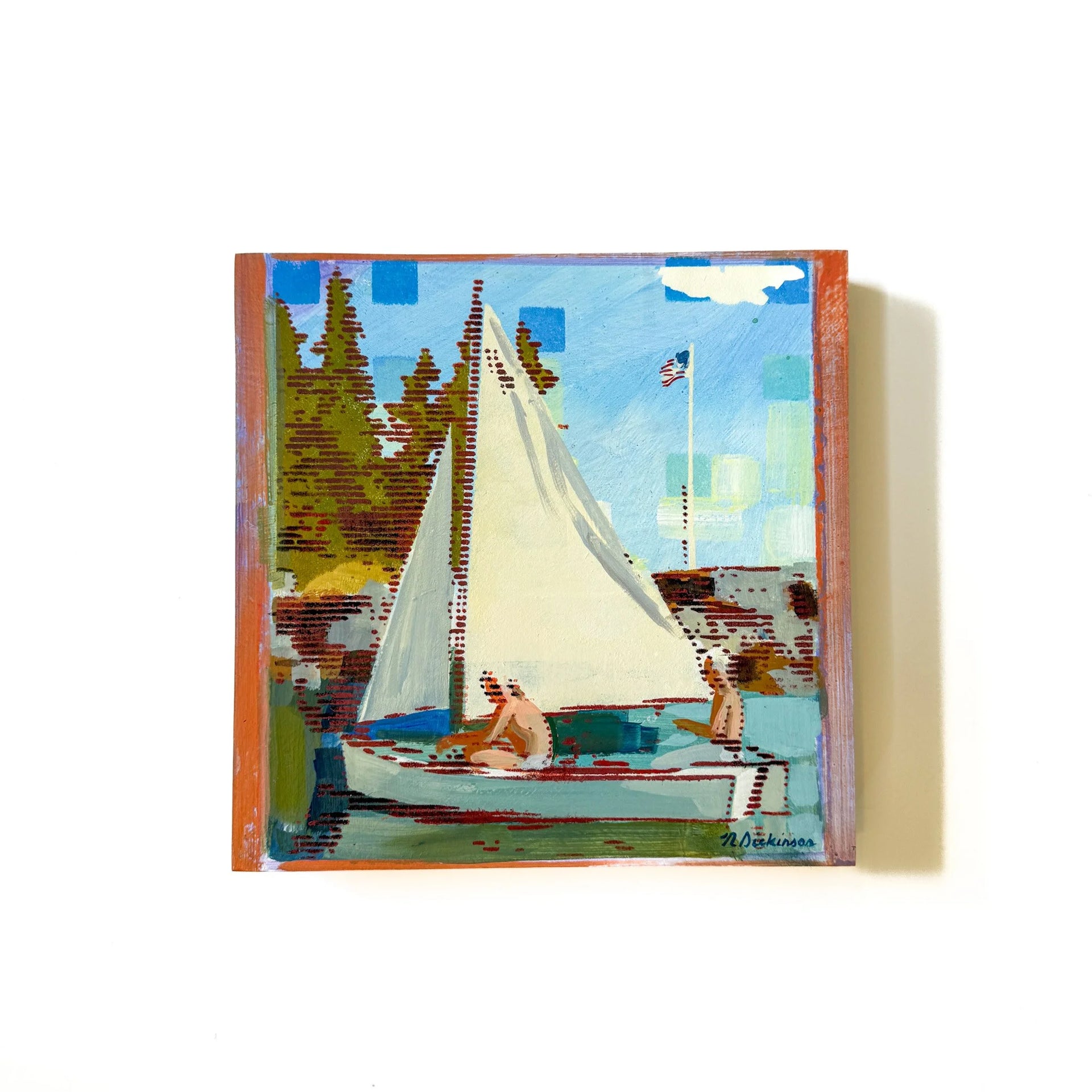 Sailing by the Point by Nat Dickinson