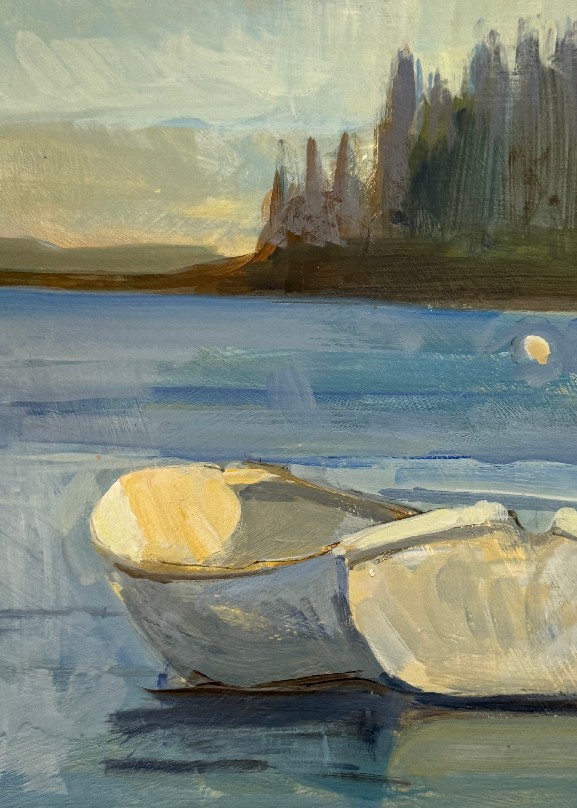 Harbor Diptych by Nat Dickinson