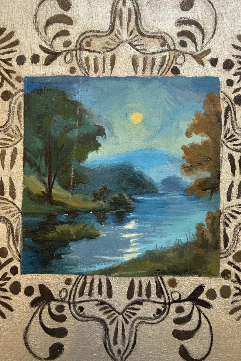 Moon at Little Long Pond By Gabriela Niejadlik