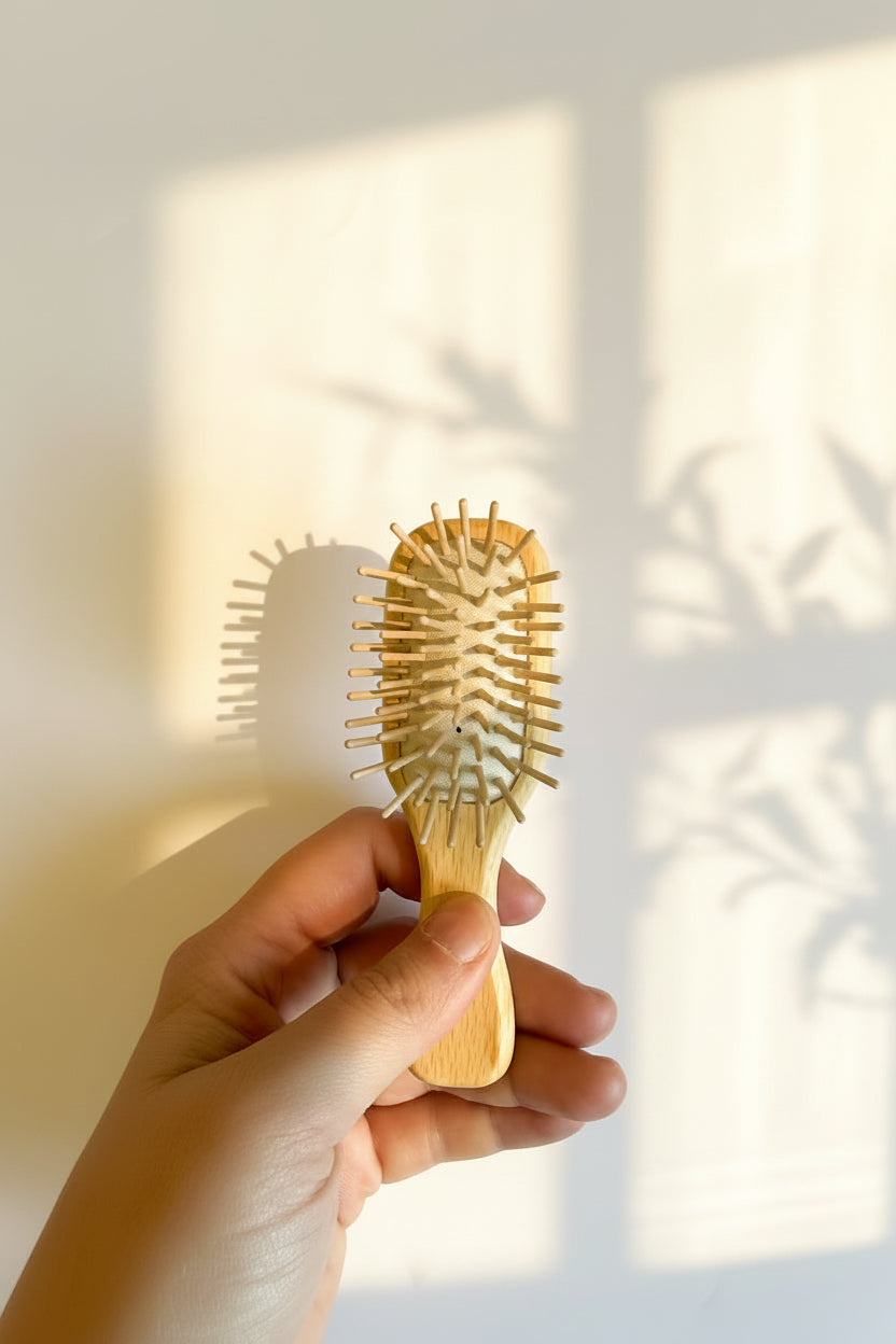 Travel Wood Hair Brush