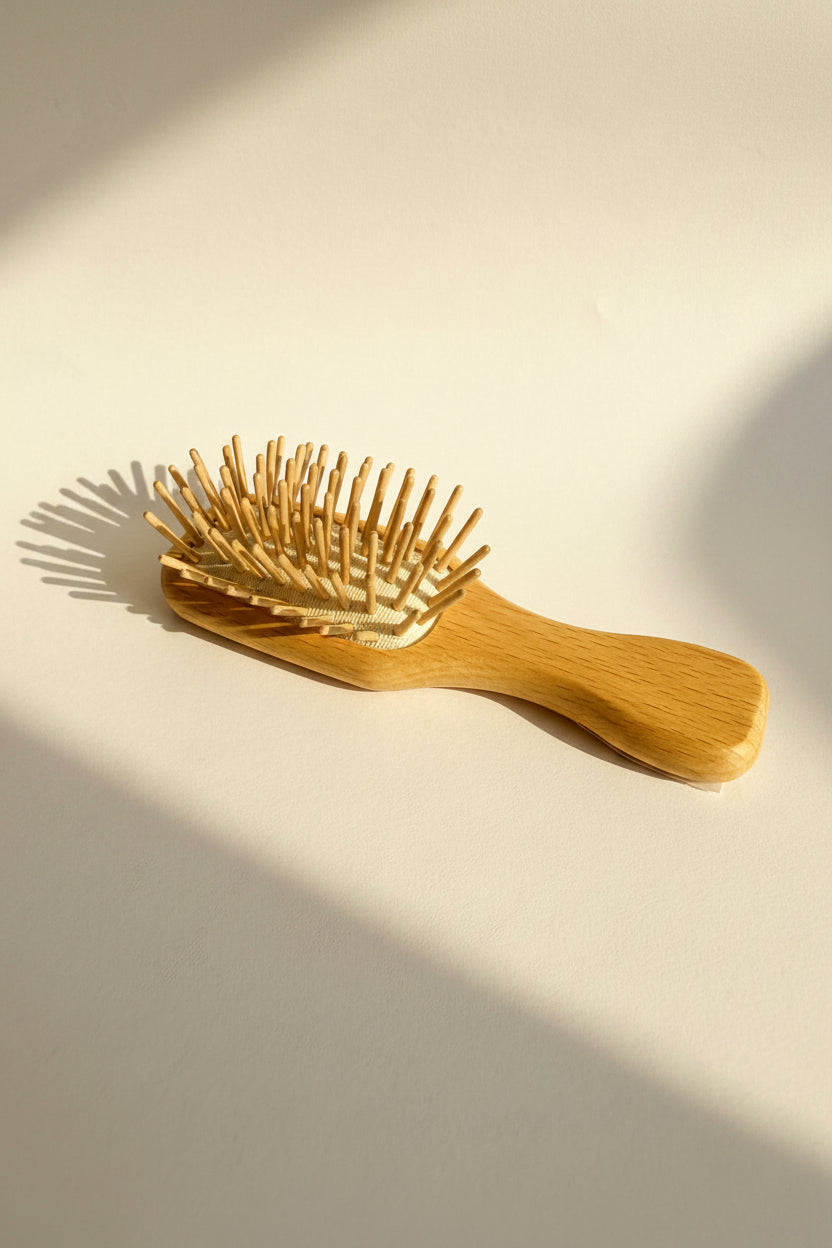 Travel Wood Hair Brush