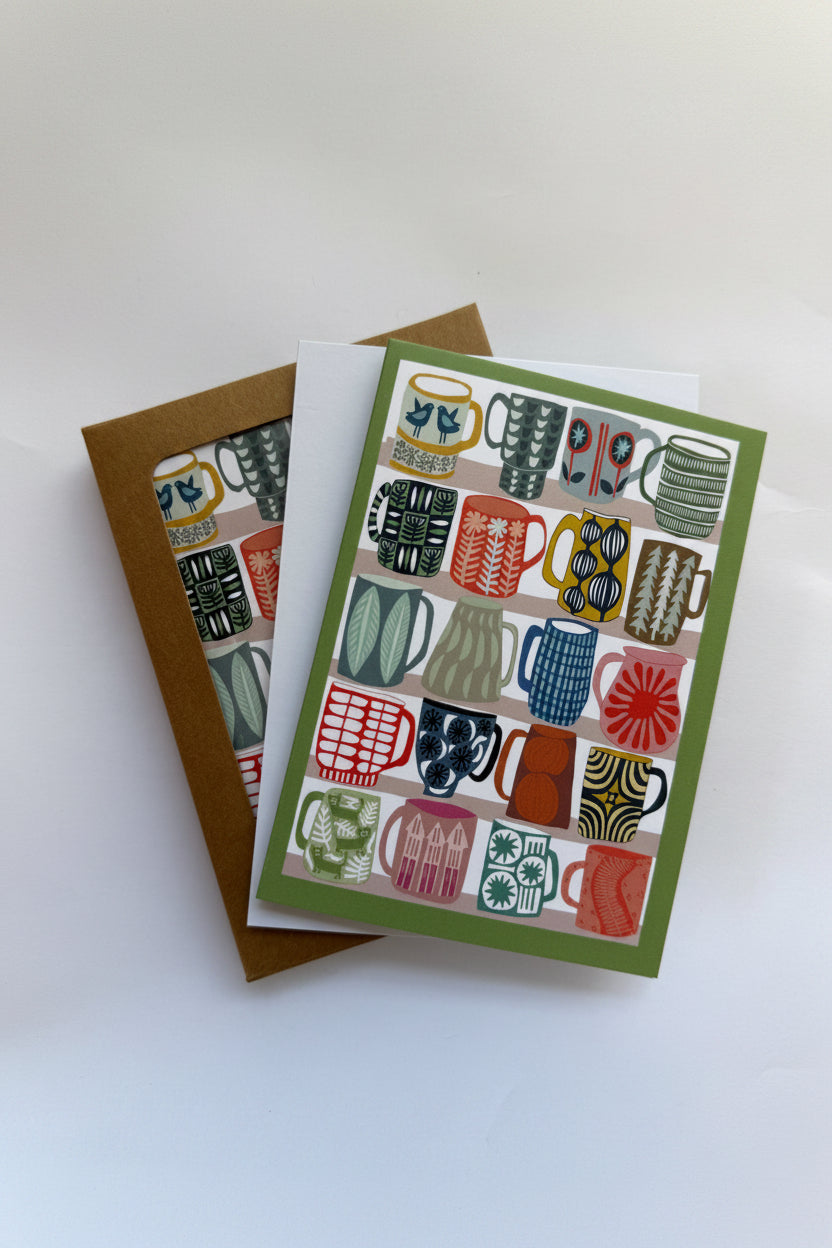 Mugs Petite Card Set of 10 by Jennifer Judd-McGee