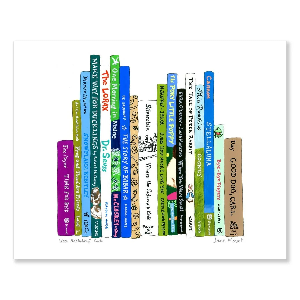 Ideal Bookshelf Kids 2 Art Print