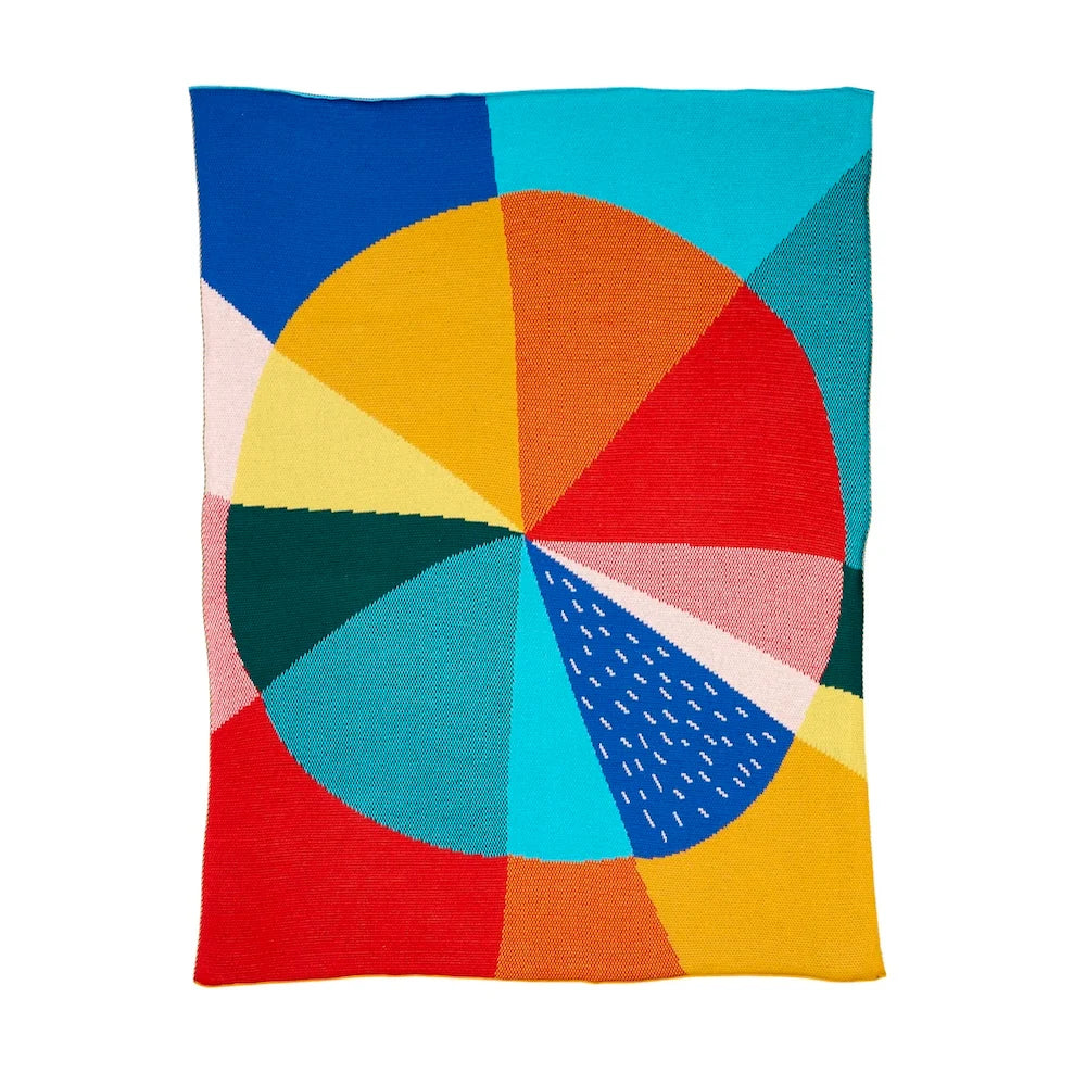 Pie Chart Cotton Mini Blanket