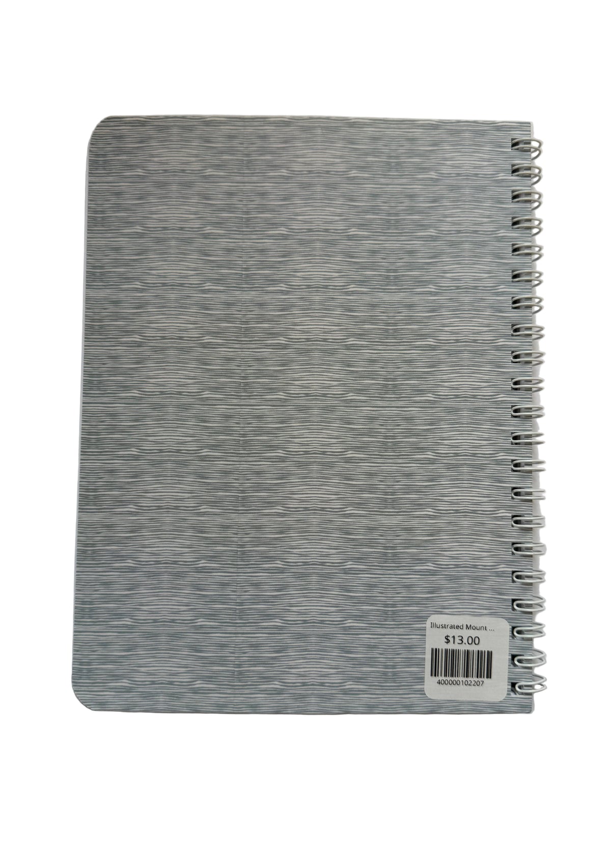 Image of back of the "Mount Desert Island" Notebook by Jennifer Judd-McGee.