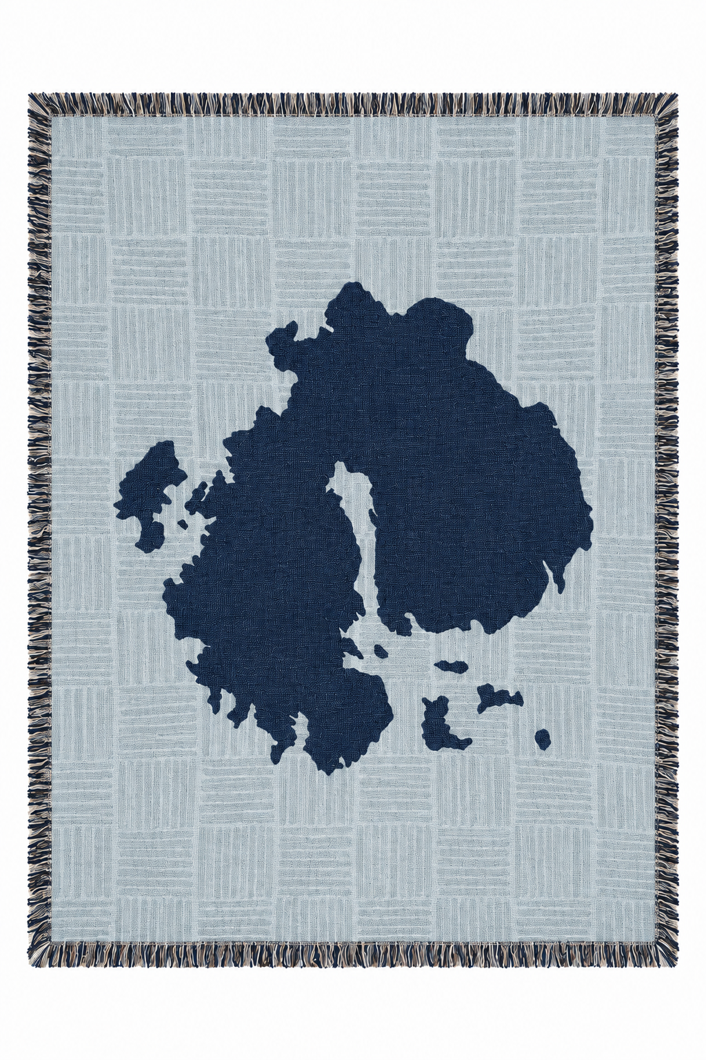 Image of Mount Desert Island Woven Blanket by Jennifer Judd-McGee.