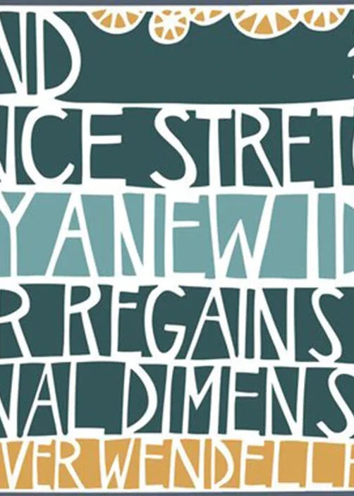 Motivational quote with decorative elements on a teal background