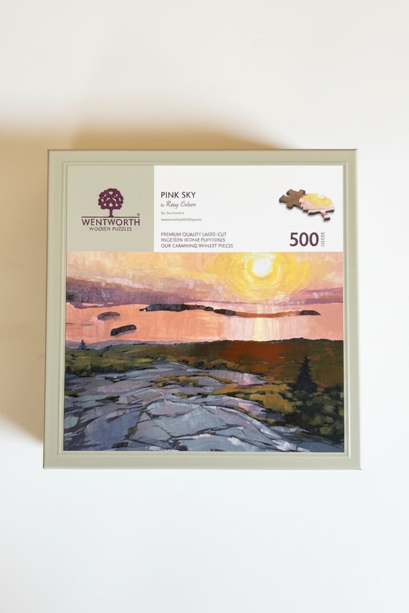Photo of the "Pink Sky" Puzzle Box.