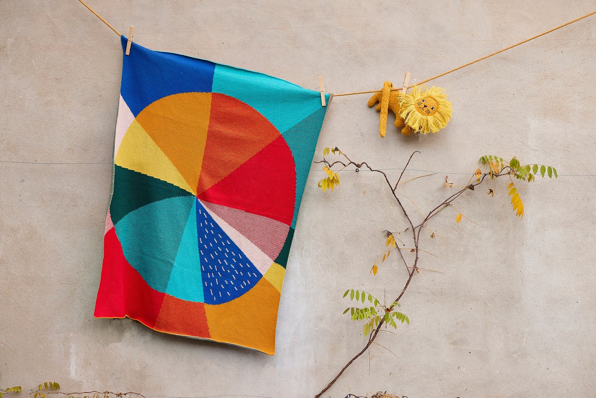Pie Chart Cotton Mini Blanket
