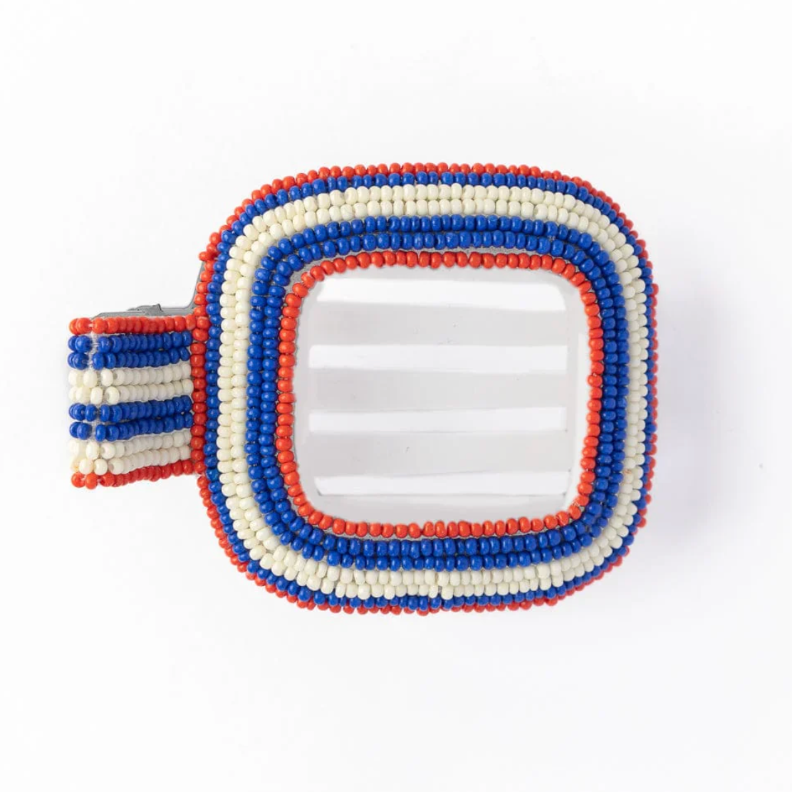 Charlotte Red White and Blue Flat Hair Clip