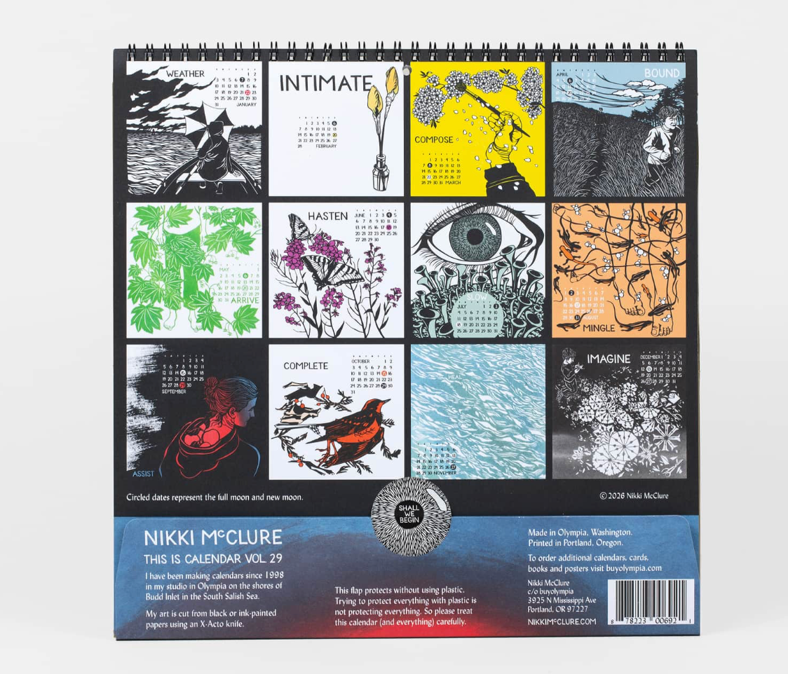 Nikki McClure: Shall We Begin (2027 Wall Calendar)