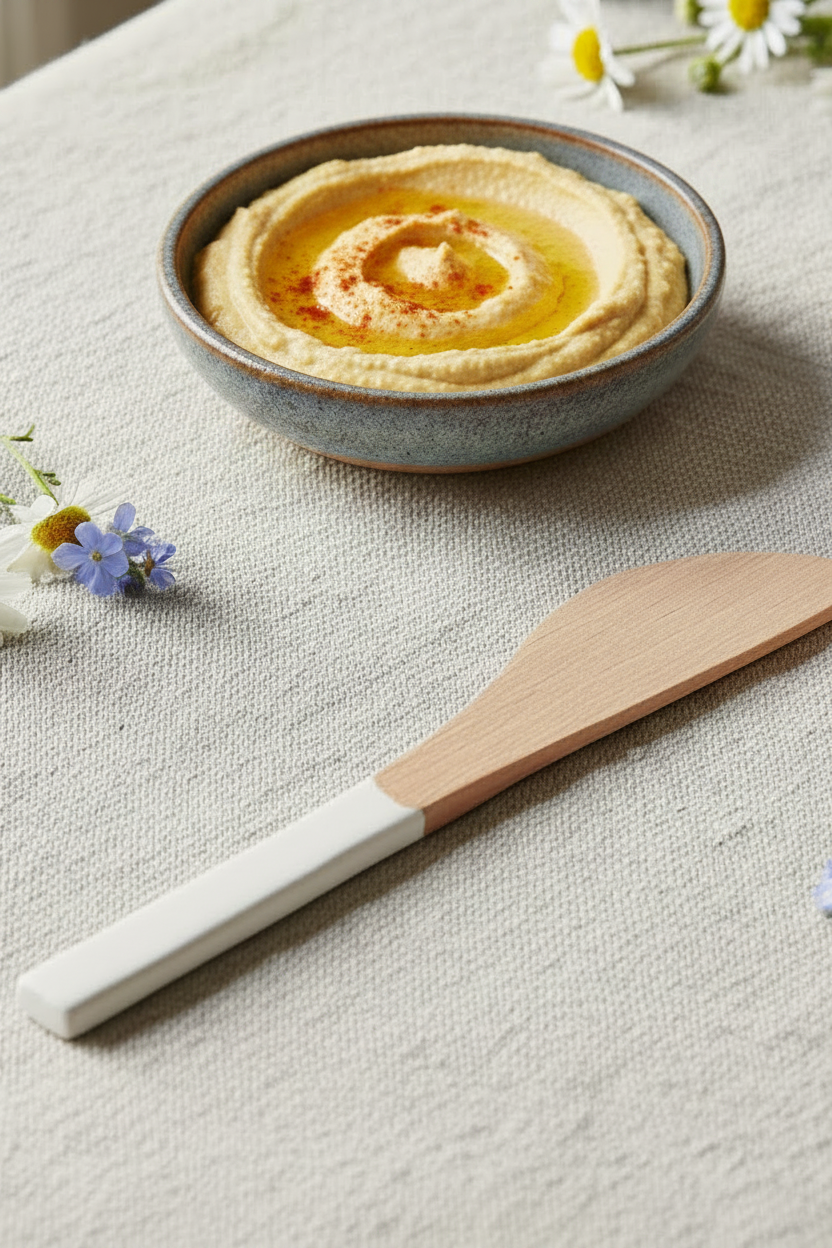 Magnolia White Wood Spreader Knife