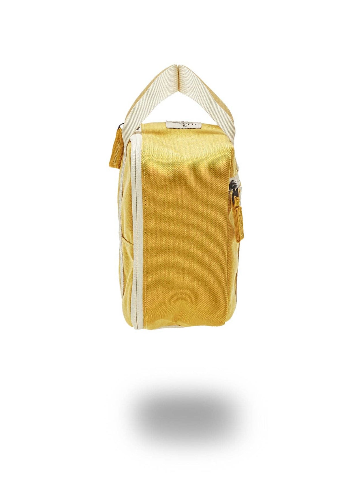 Side view of the Yellow Lunchbox by Walker Family Goods.
