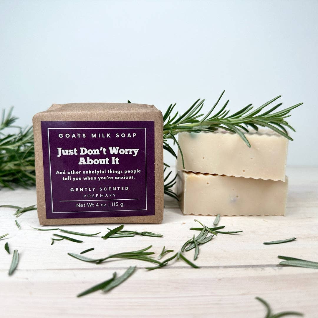Just Don't Worry About Rosemary Goat Milk Soap 4 oz