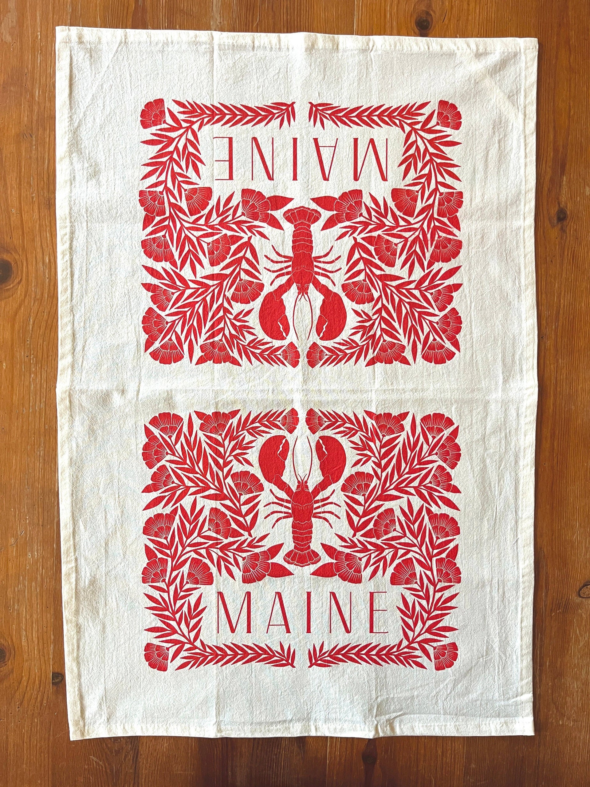 Maine Lobster Tea Towel